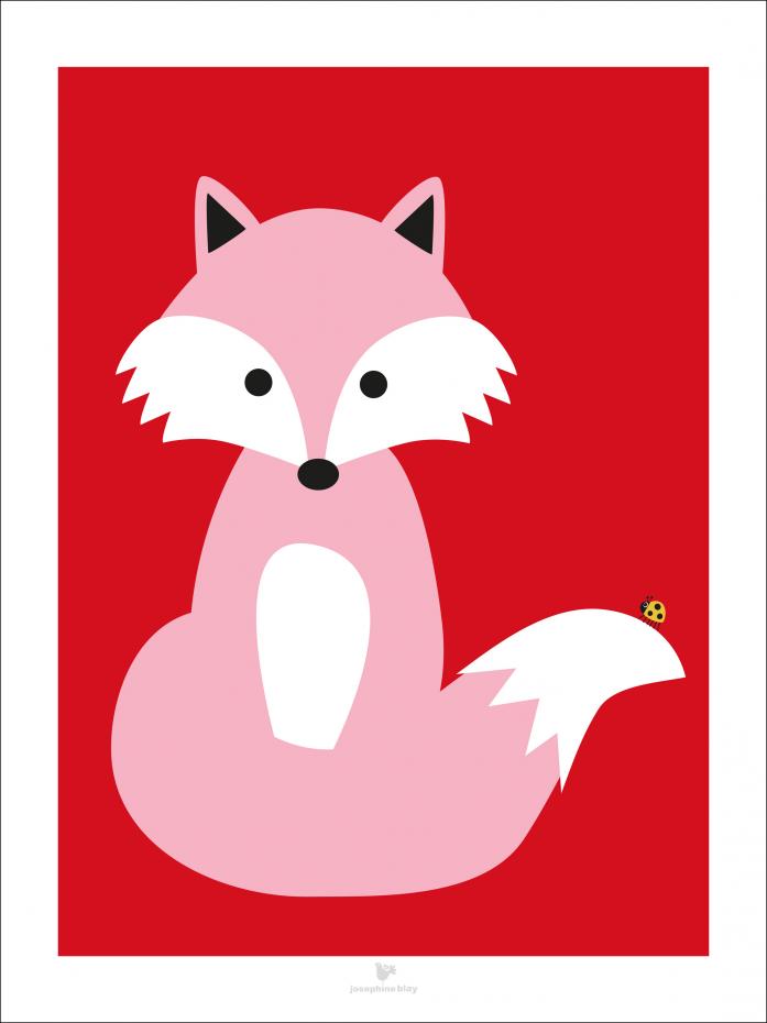 Fox - Red Poster