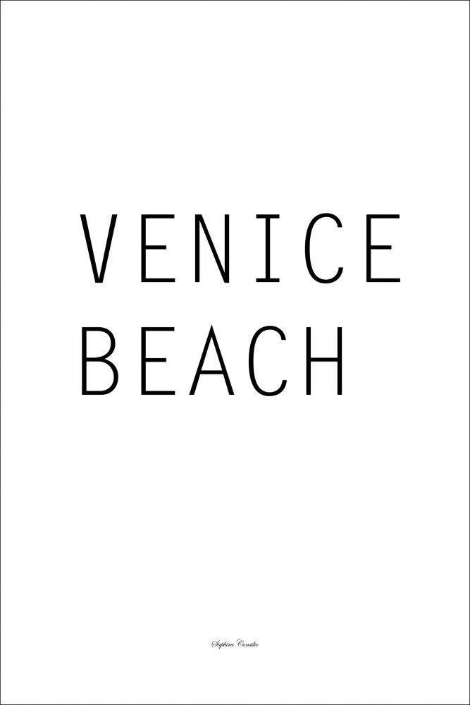 Venice beach text art Poster