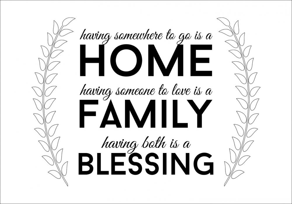 Family Blessing - Svart Poster