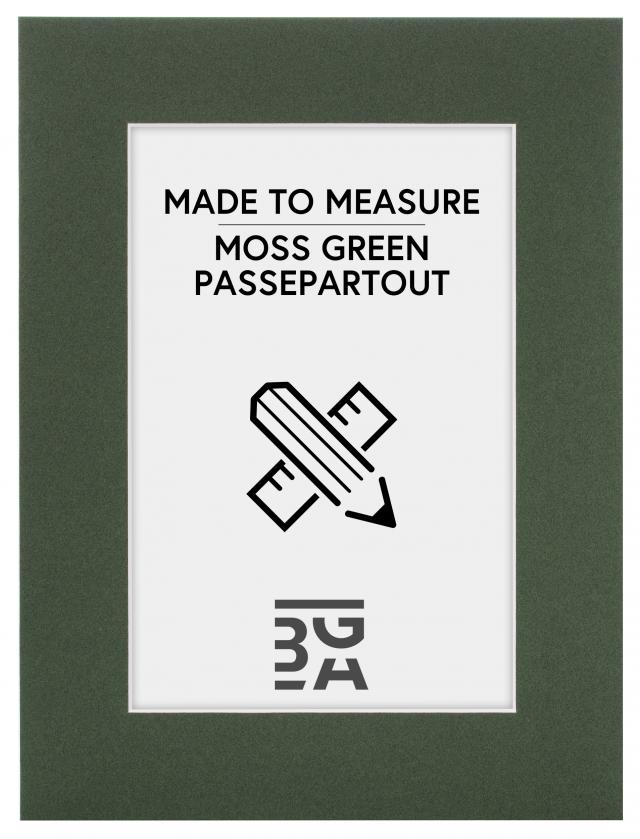 Måttbeställd Mossgrön Passepartout