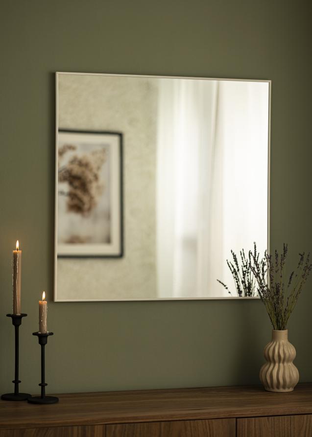 Spegel Minimal White 70x70 cm