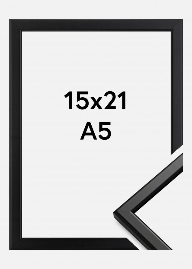 Ram Slim Matt Antireflexglas Svart 15x21 cm (A5)