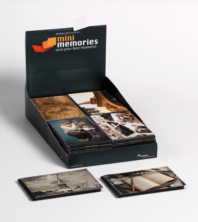 36-pack Mini Memories Album Travel 6 varianter - 40 Bilder i 10x15 cm