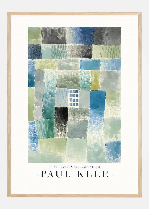 Paul Klee - First House in a Settlement 1926 Poster