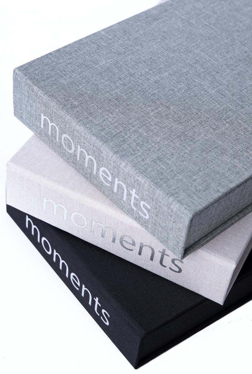 Moments Grey (30 Svarta sidor / 15 blad)