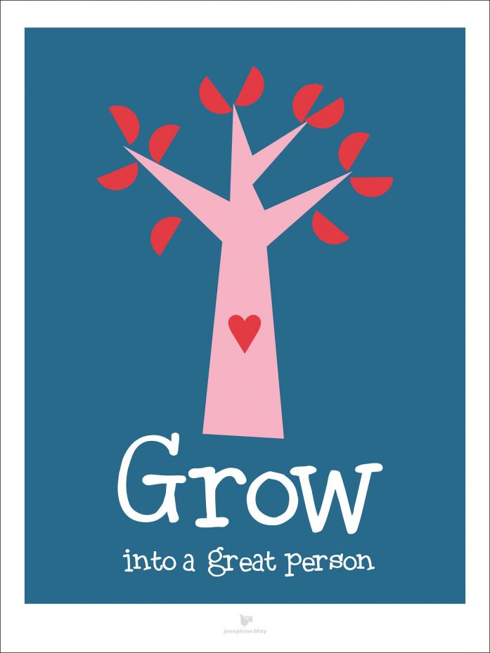 Grow II - Blue Poster