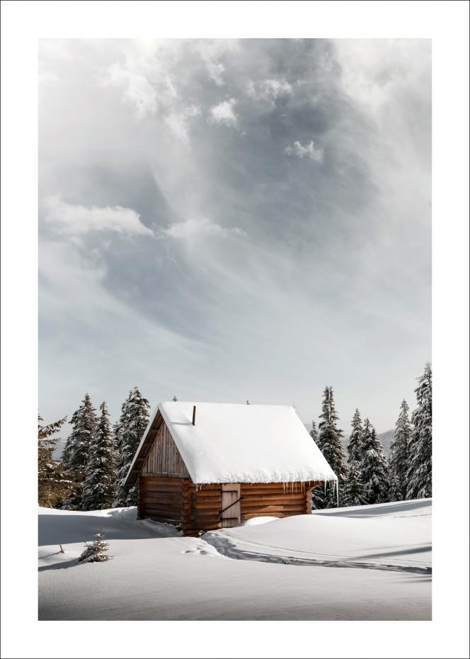 Winter Cabin Poster