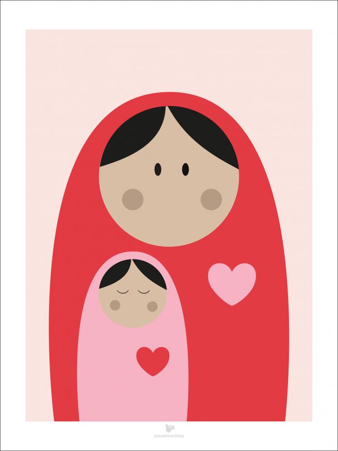 Mum - pink Poster