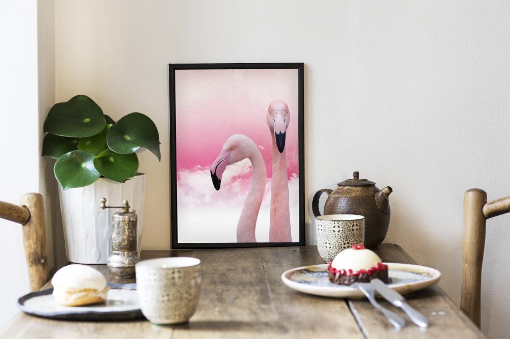 Flamingos 40x50 cm Poster