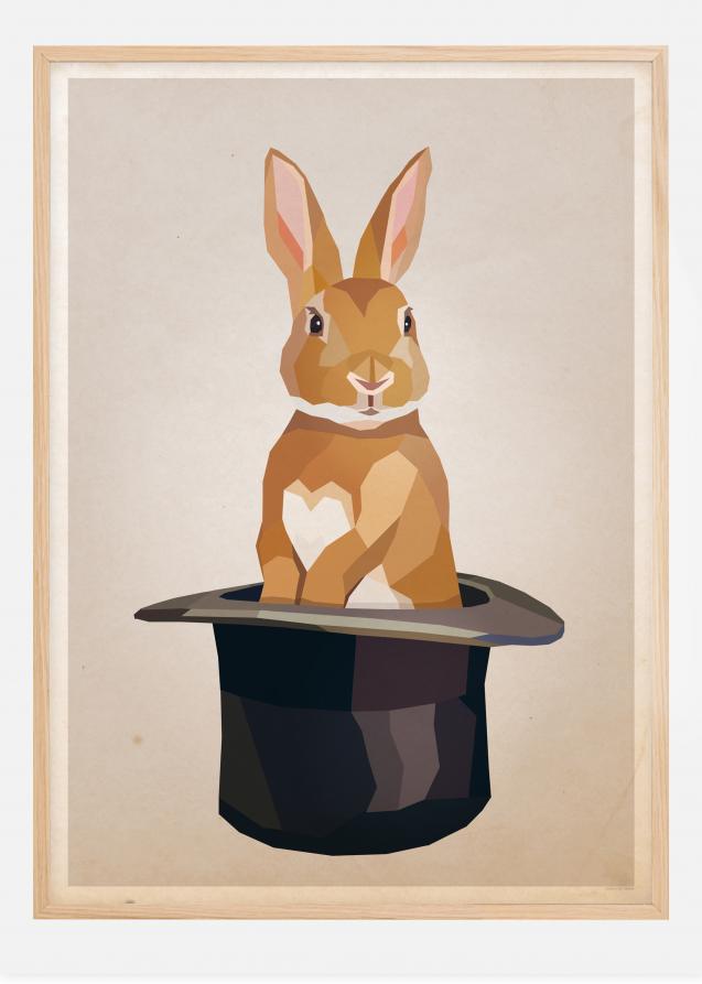 Rabbit in hat Poster