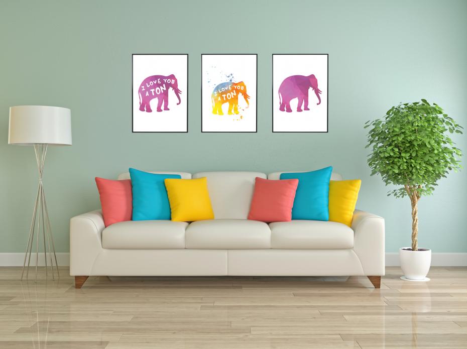 Rosa Elefant Poster