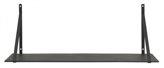 Vägghylla Lemmy 25x70 cm - Svart
