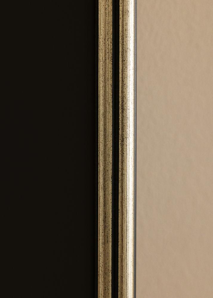 Ram Horndal Silver 24x30 cm - Passepartout Svart 6x8 inches