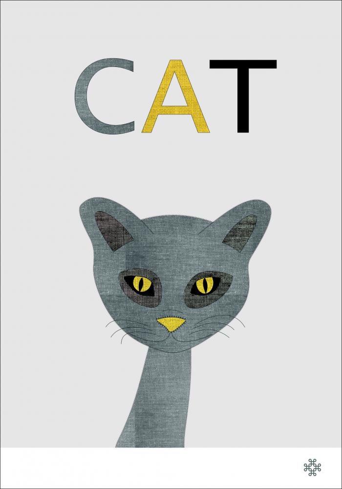 Fabric cat Poster
