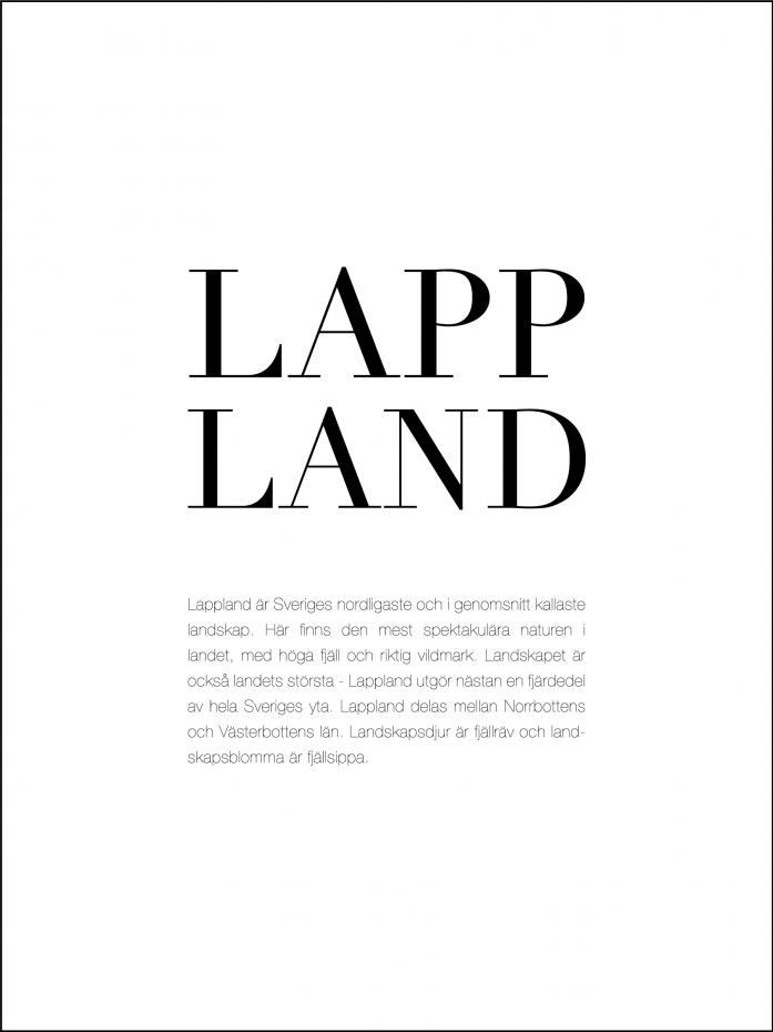 Landskap Lappland Poster