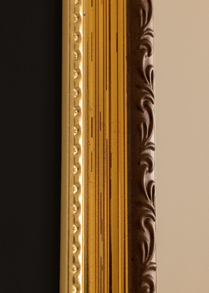 Ram Abisko Guld 40x60 cm - Passepartout Svart 32,9x48,3 cm (A3+)