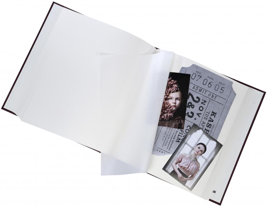 Exclusive Line Maxi Album Vinröd 30x33 cm (100 Vita sidor / 50 blad)