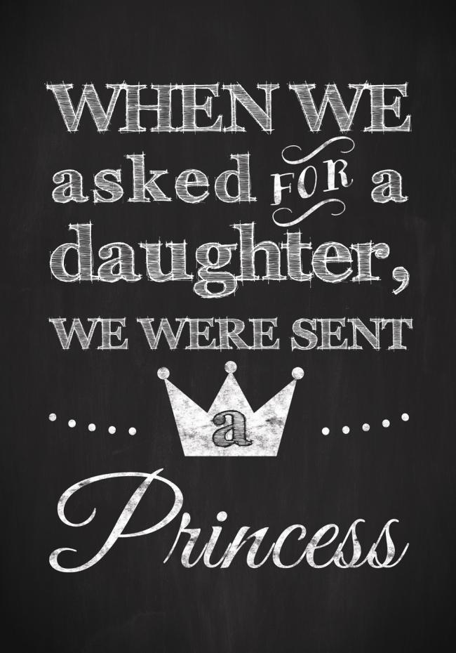 Asked for a daughter, we were sent a princess Poster
