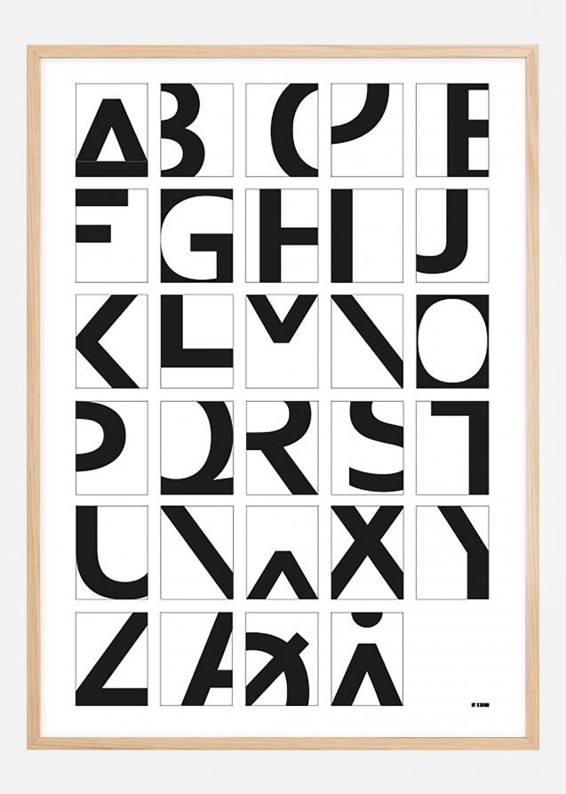 Alphabet Vit Poster