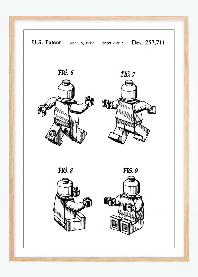 Patentritning - Lego II Poster