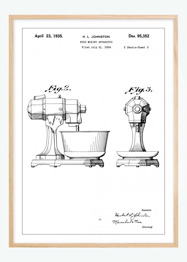 Patentritning - Mixer II Poster