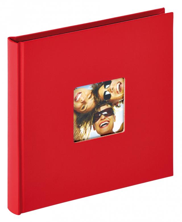 Fun Album Röd - 18x18 cm (30 Svarta sidor / 15 blad)
