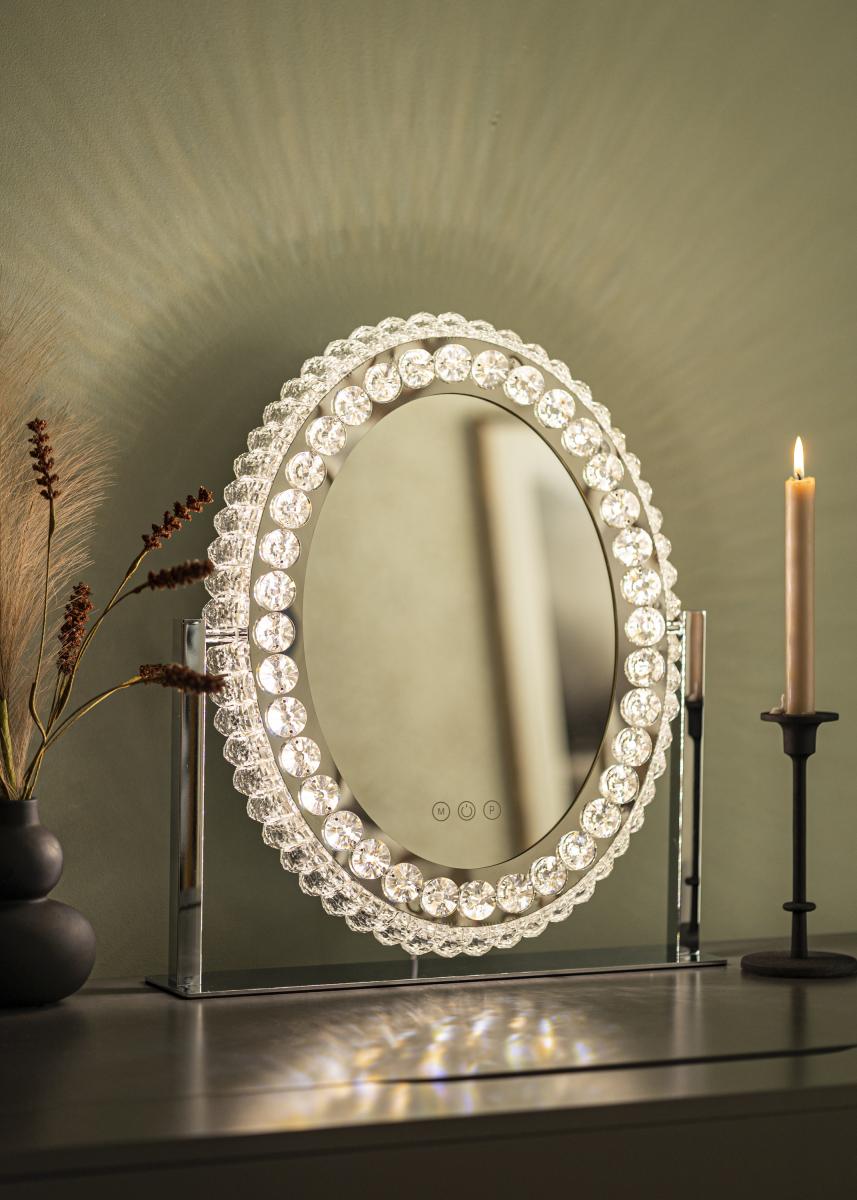 KAILA Sminkspegel Crystal LED 40x50 cm