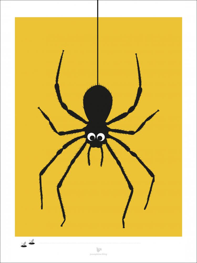 Spider - yellow Poster