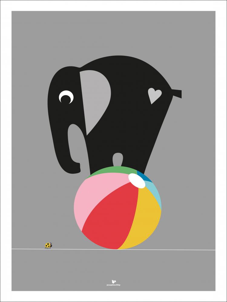 Elephant - Grey Poster