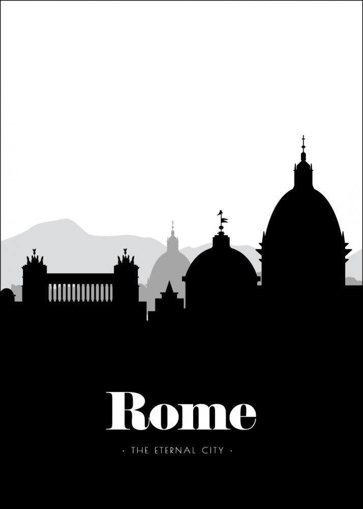 Rome Skyline Poster