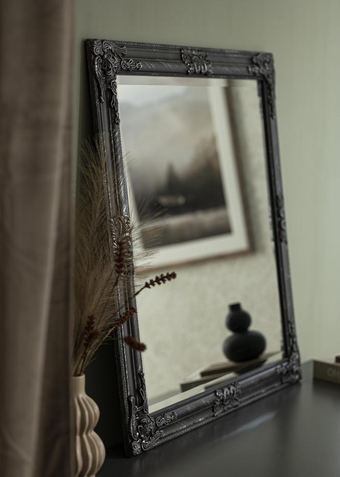 Spegel Bologna Svart 80x80 cm
