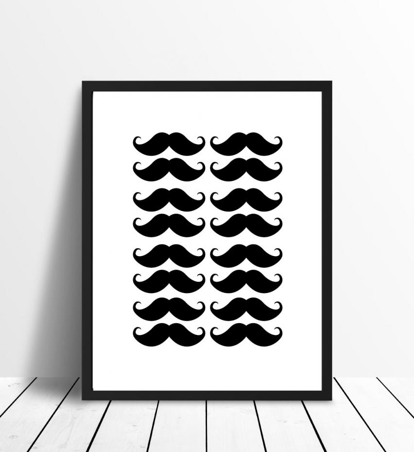 Mustascher Poster