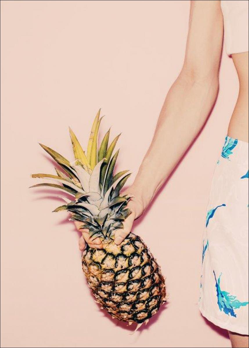 Pineapple Happy II - 50x70 cm Poster