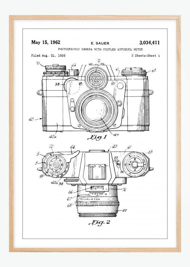 Patentritning - Kamera I Poster
