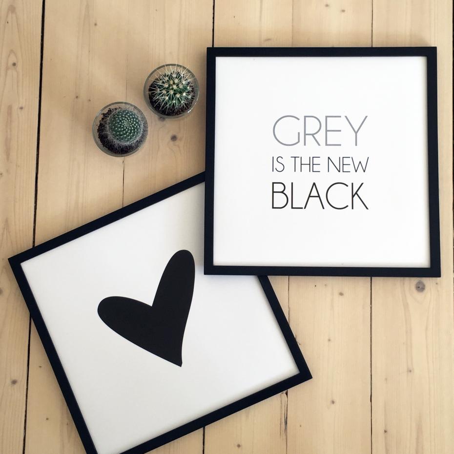 Grey is the new black Poster