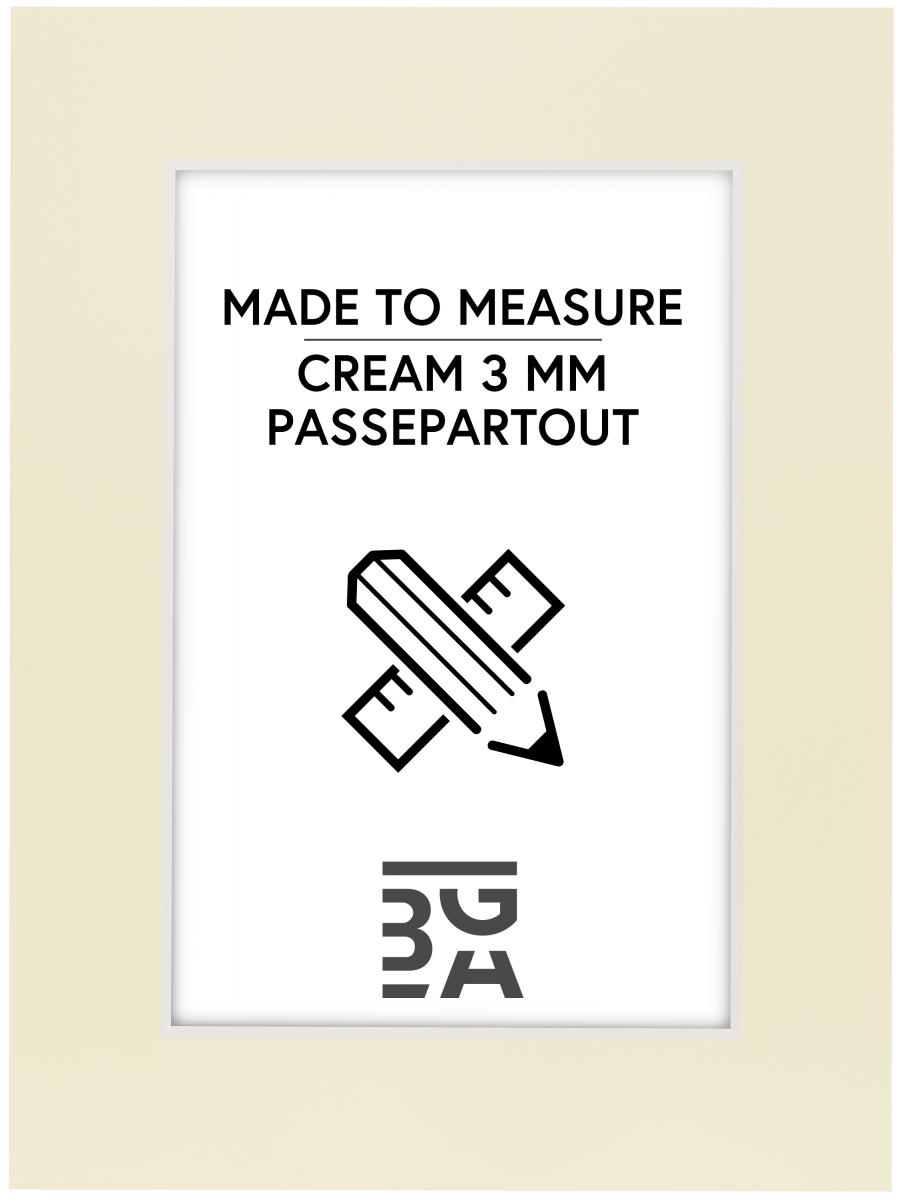 Passepartout Creme 3 mm (Vit krna) - Mttbestlld