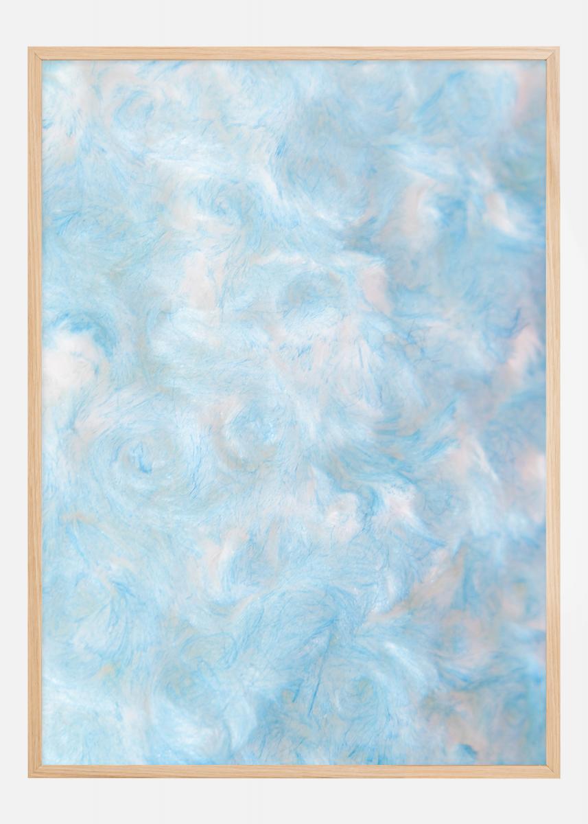 Blue cotton wool Poster