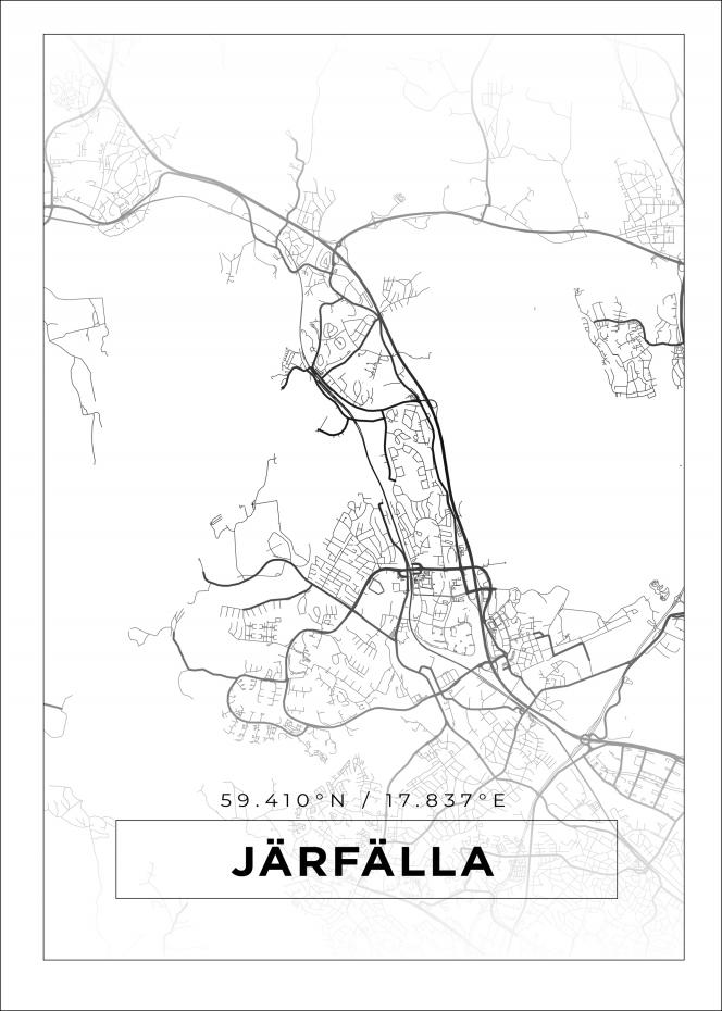 Karta - Jrflla - Vit Poster