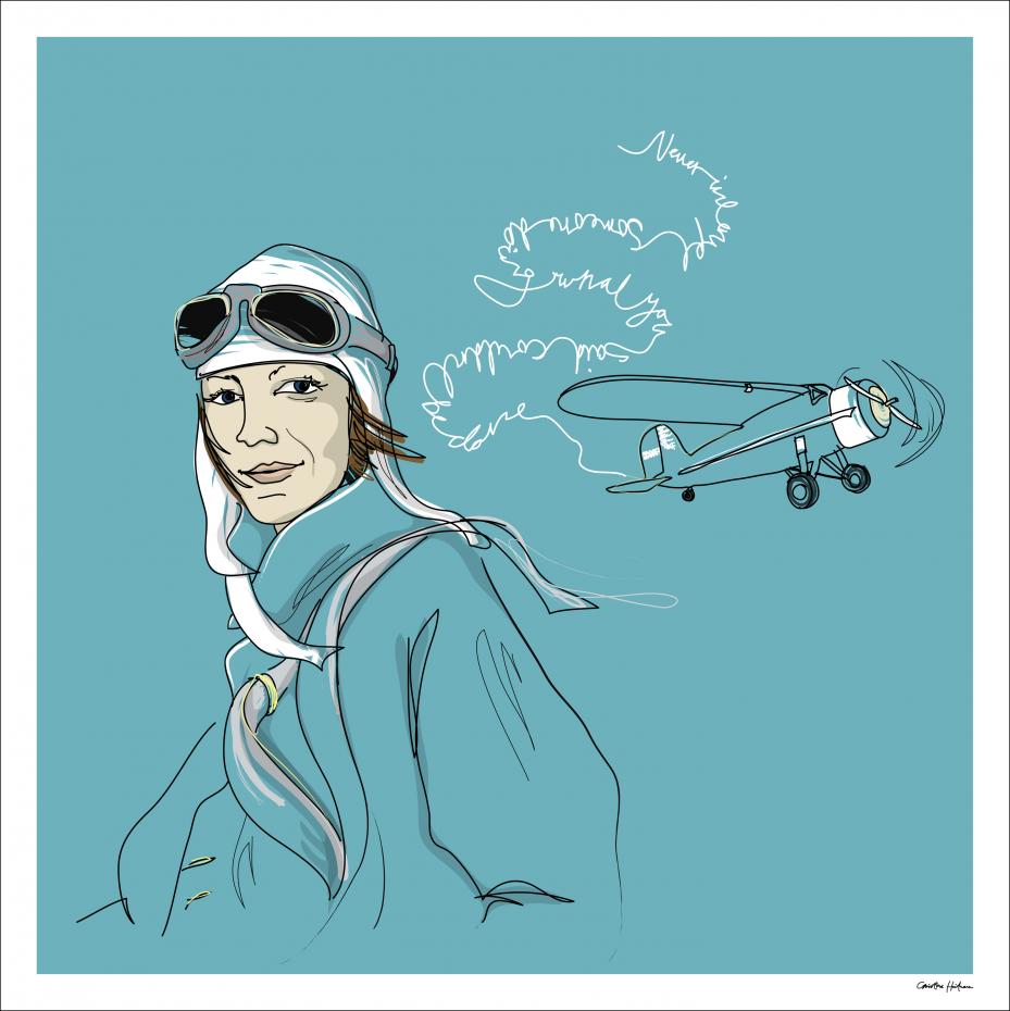 Amelia Earhart Poster