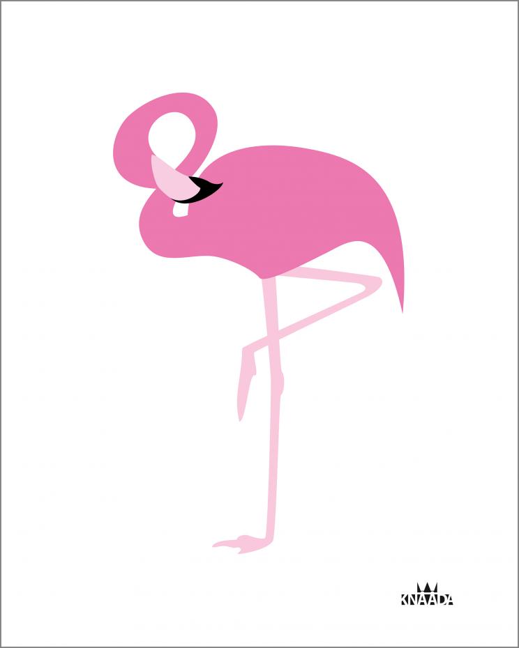 Knaada - Flamingo - 40x50 cm Poster