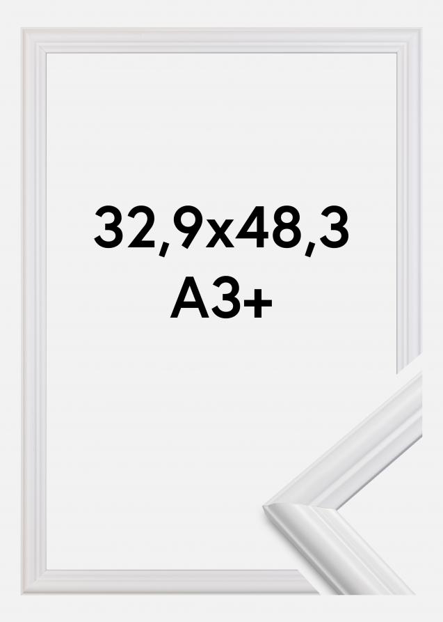 Ram Siljan Akrylglas Vit 32,9x48,3 cm (A3+)