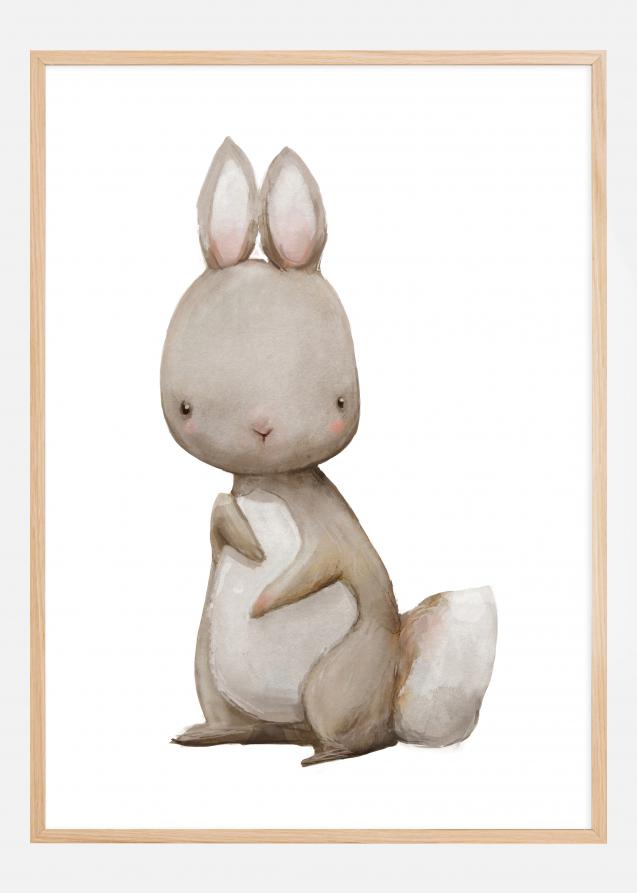 Rabbit Watercolor Poster
