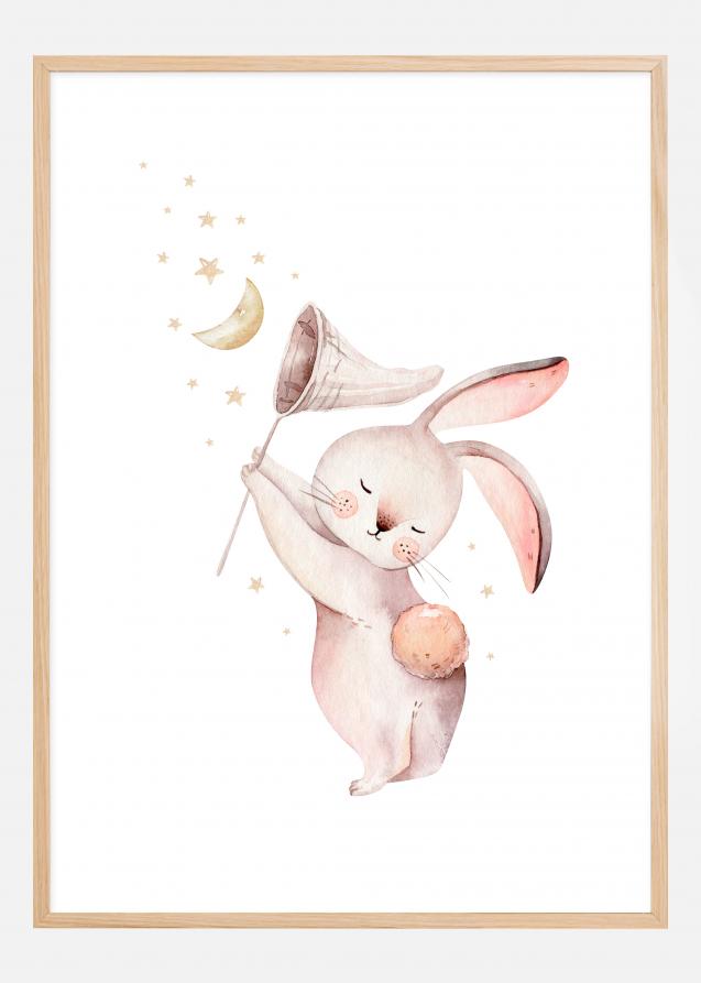 Rabbit catches the moon Poster