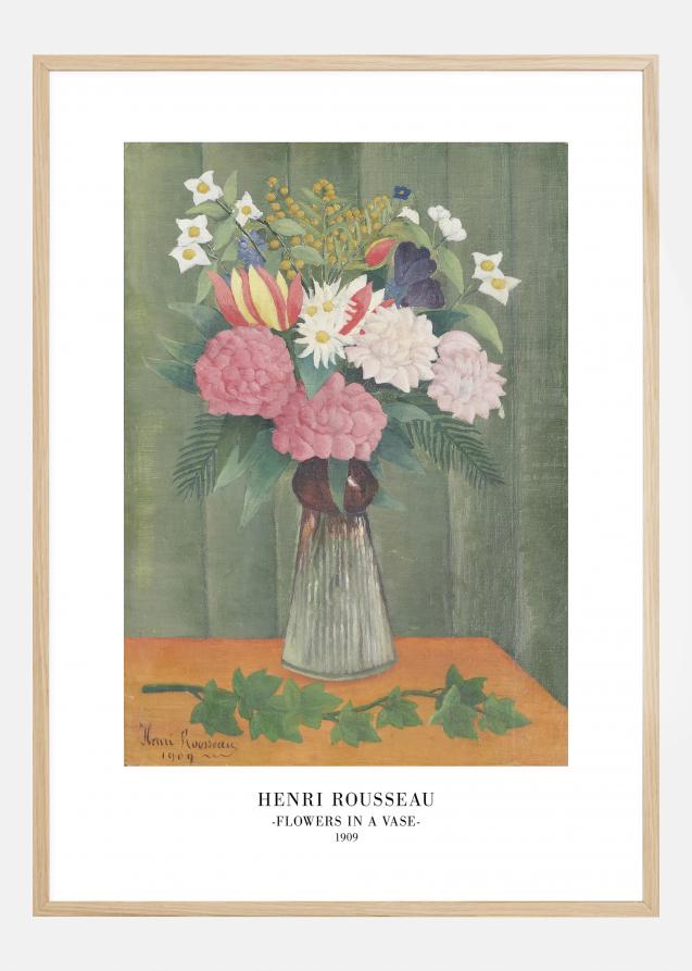 Henri Rousseau - Flowers In a Vase Poster