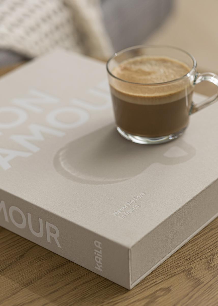 KAILA MON AMOUR - Coffee Table Photo Album (60 Svarta Sidor / 30 Blad)