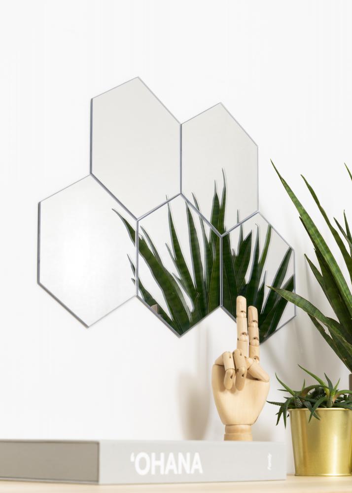 KAILA Spegel Hexagon 18x21 cm - 5-pack