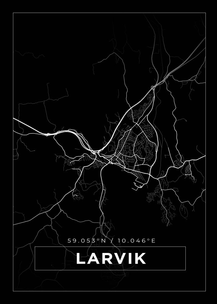 Karta - Lavrik - Svart Poster