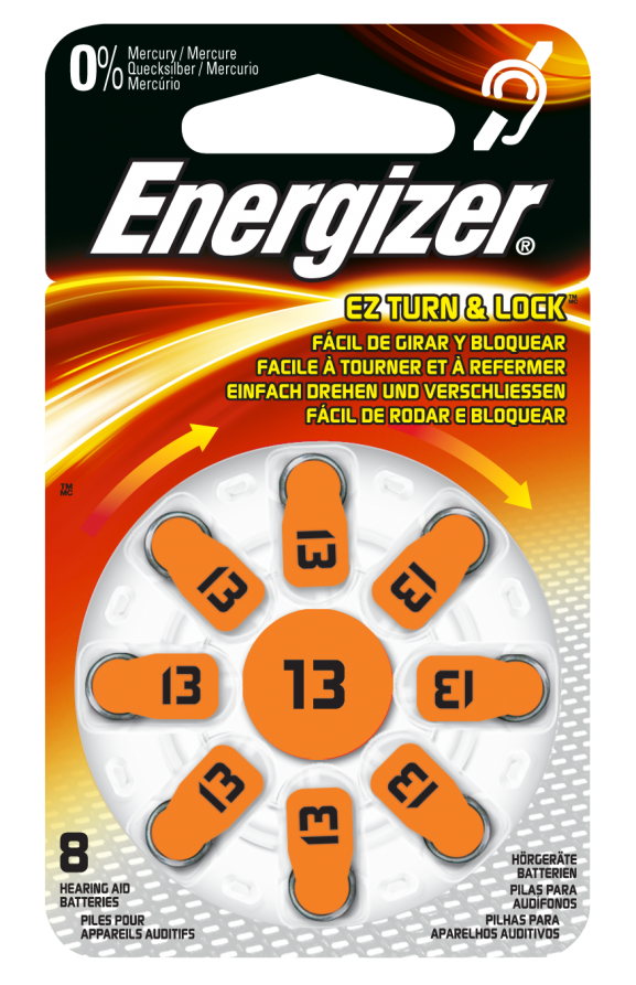Energizer Hörapparatsbatteri Size 13 - 8-pack