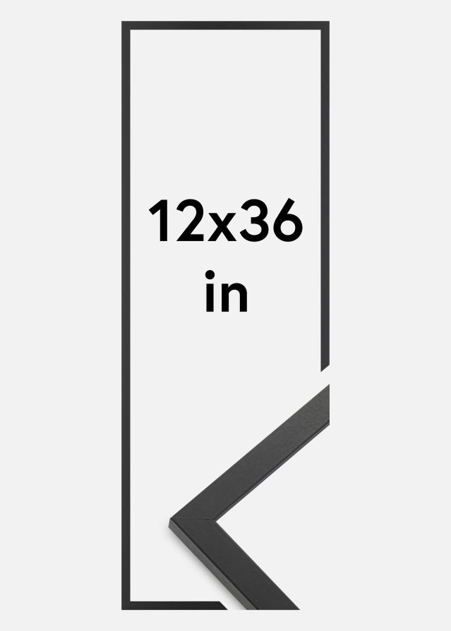 Ram Trendy Akrylglas Svart 12x36 inches (30,48x91,44 cm)