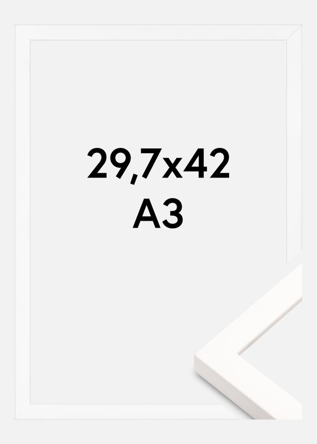 Ram Brooke Akrylglas Vit 29,7x42 cm (A3)